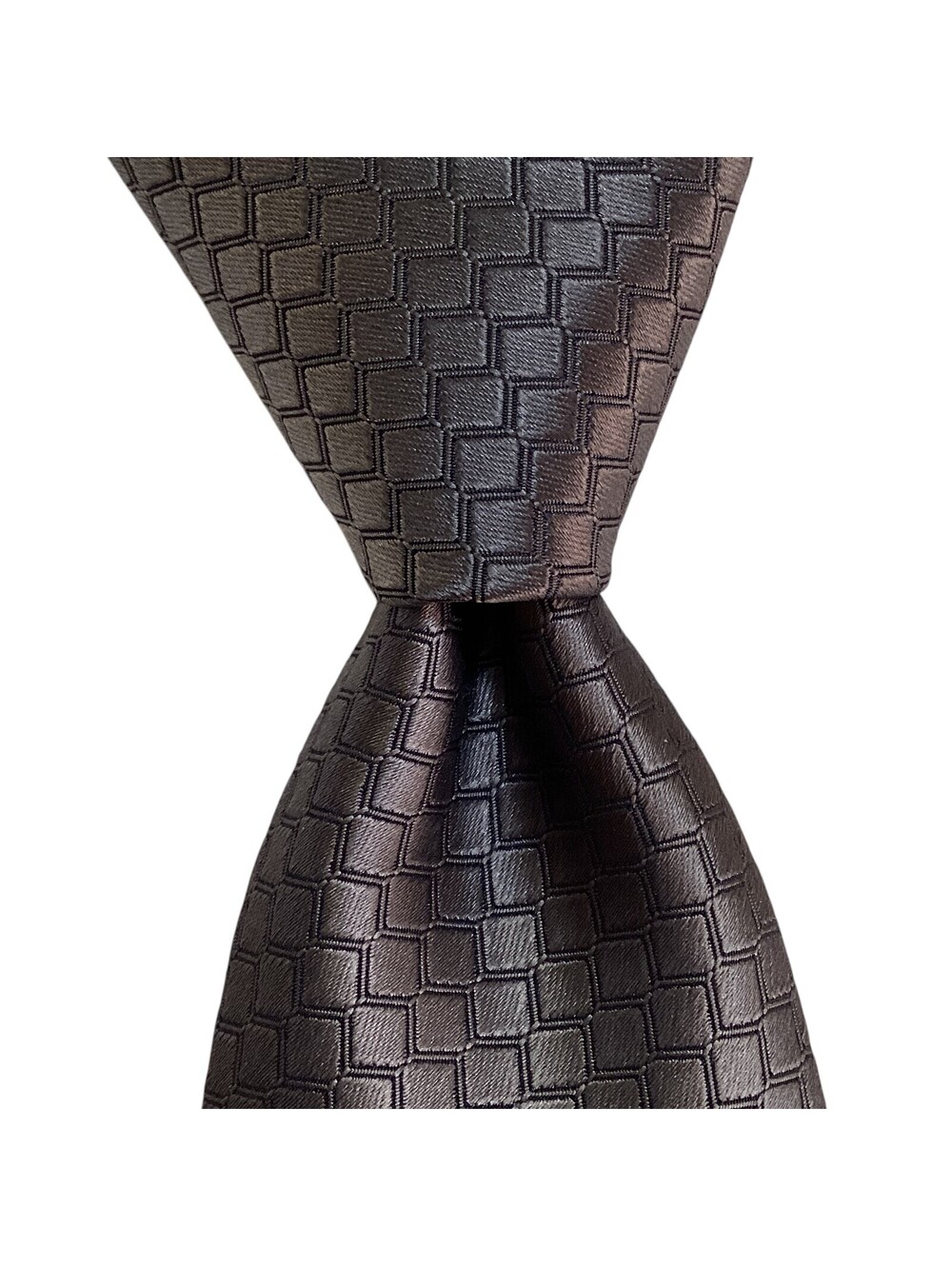 ALFANI Men's Necktie Skinny 58 3/8" x 2 3/4" Designer Geometric Gray NWT $55